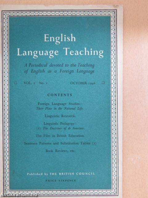 English Language Teaching October 1946