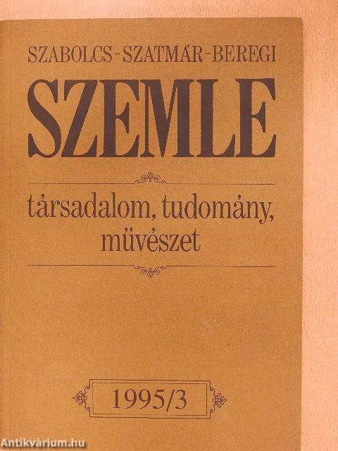 Szabolcs-Szatmár-Beregi Szemle 1995. augusztus