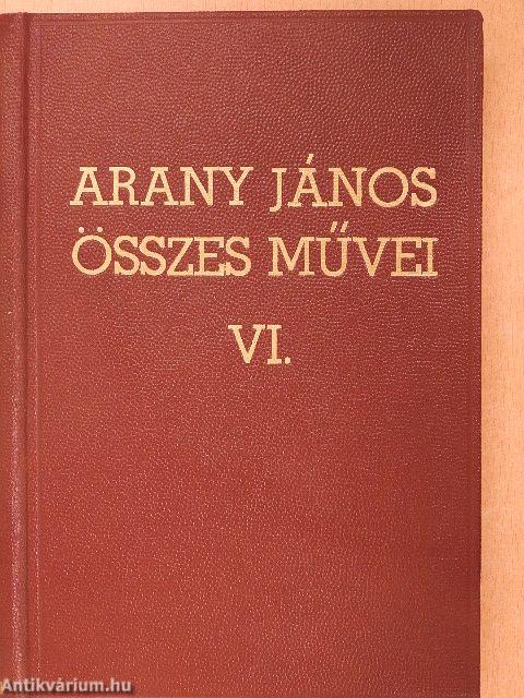 Arany János összes művei VI.