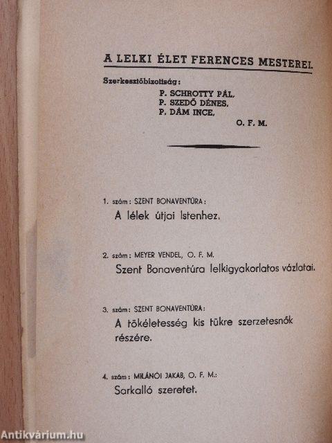 Szent Bonaventúra lelkigyakorlatos vázlatai