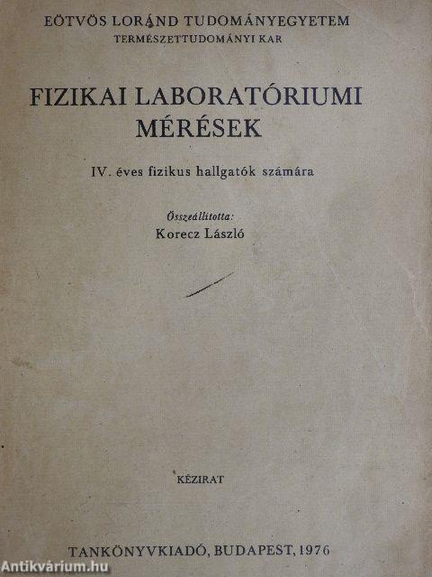 Fizikai laboratóriumi mérések