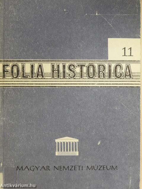 Folia Historica 11.