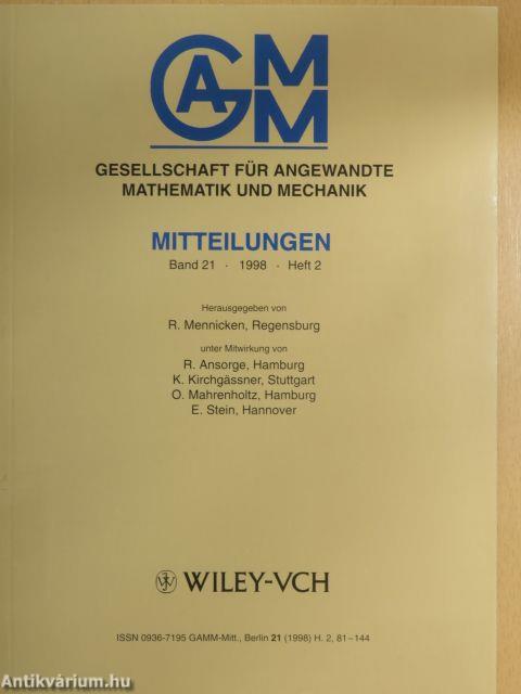 Mitteilungen der Gesellschaft für Angewandte Mathematik und Mechanik