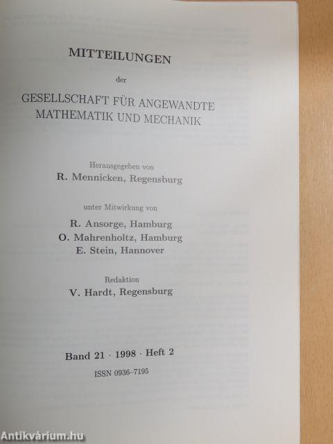 Mitteilungen der Gesellschaft für Angewandte Mathematik und Mechanik