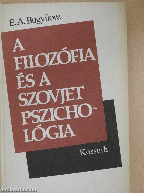 A filozófia és a szovjet pszichológia