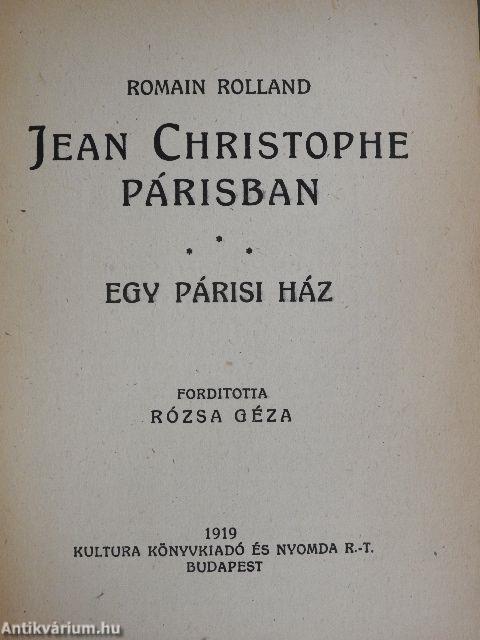 Jean Christophe Párisban I-III.