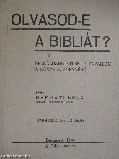 Olvasod-e a Bibliát?