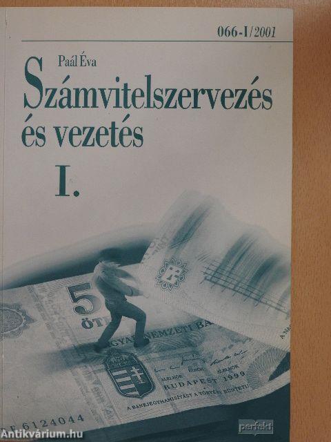 Számvitelszervezés és vezetés I.