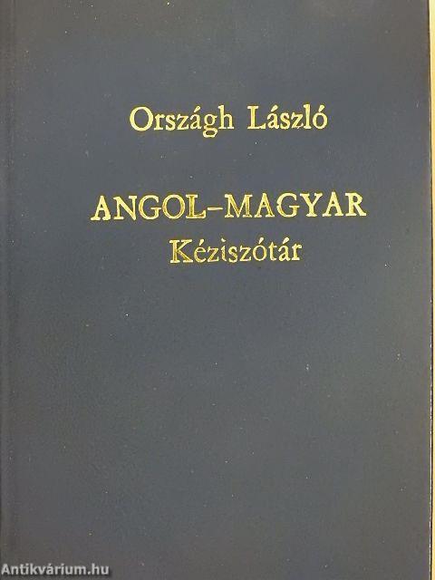 Angol-magyar kéziszótár