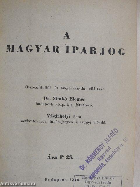 A magyar iparjog