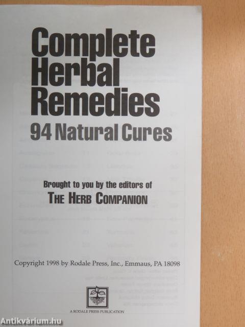 Complete Herbal Remedies