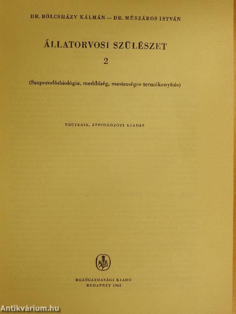 Állatorvosi szülészet 2.