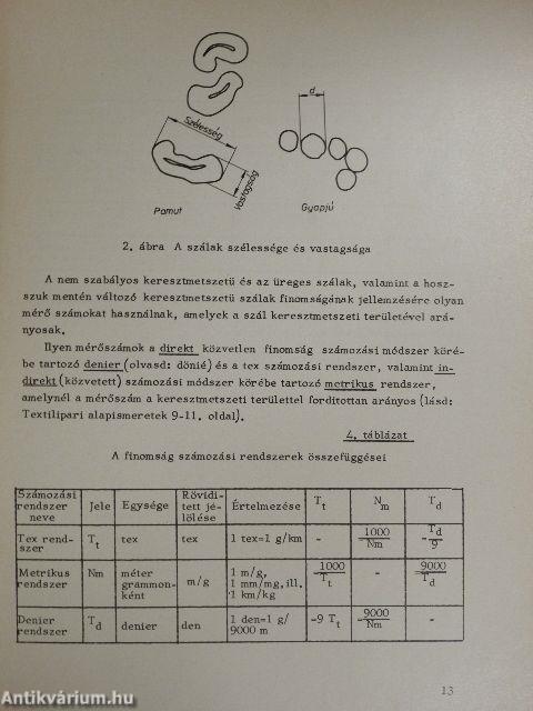 Anyag- és áruismeret I.