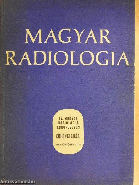 Magyar Radiologia 1968. október, különkiadás