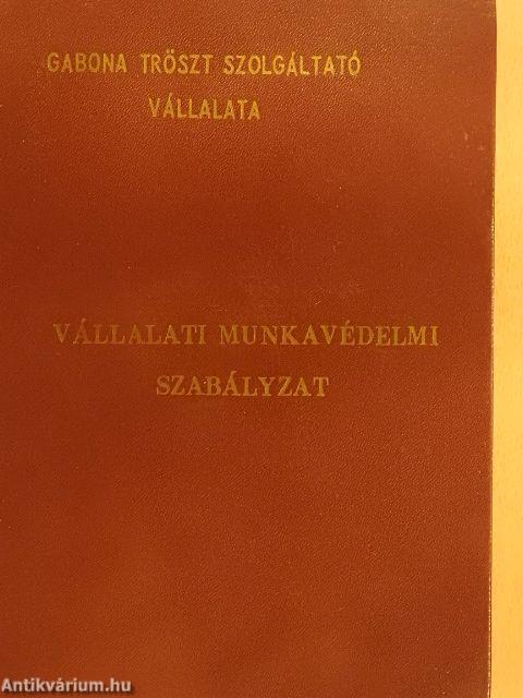 Vállalati munkavédelmi szabályzat