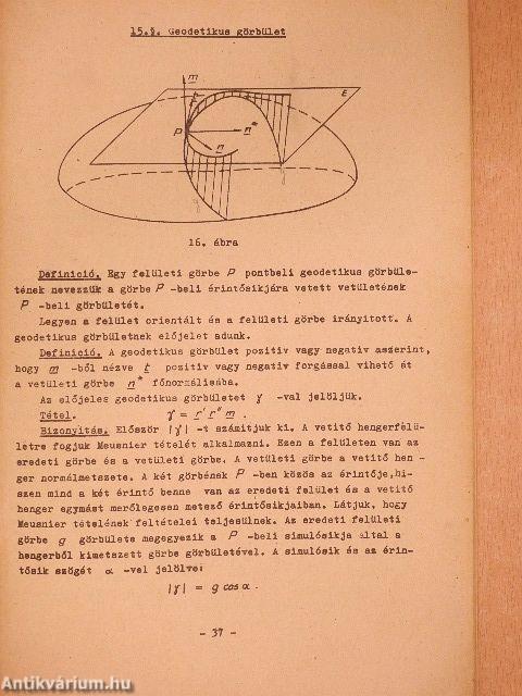 Differenciálgeometria II.