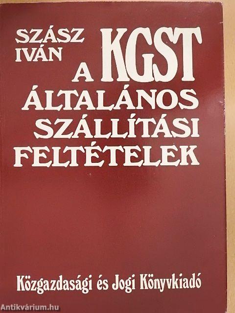 A KGST általános szállítási feltételek