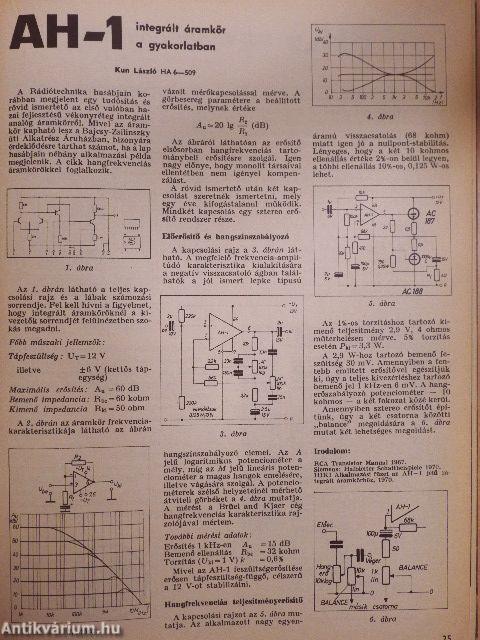 Rádiótechnika 1972. január-december