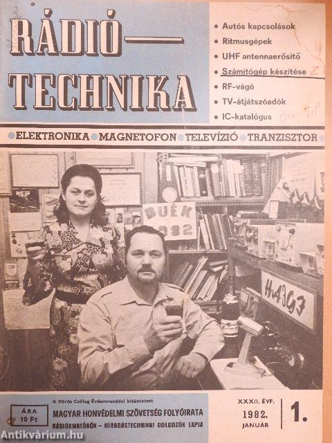 Rádiótechnika 1982. január-december/Rádiótechnika Évkönyve 1982.