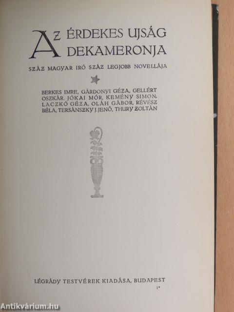 Az Érdekes Ujság Dekameronja III. (töredék)