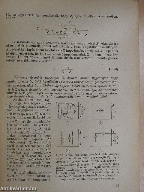 Váltakozó áramok elmélete II.