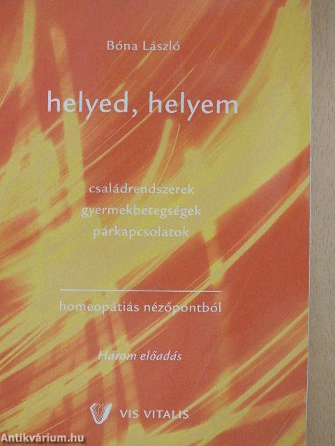 Helyed, helyem