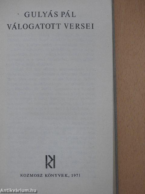 Gulyás Pál válogatott versei