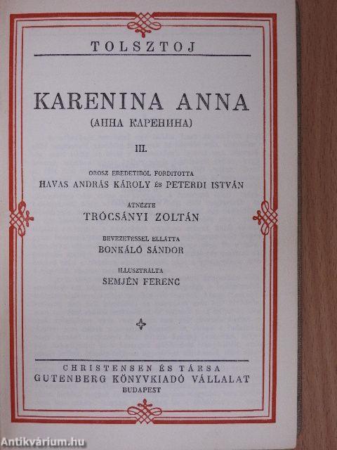 Karenina Anna I-IV.