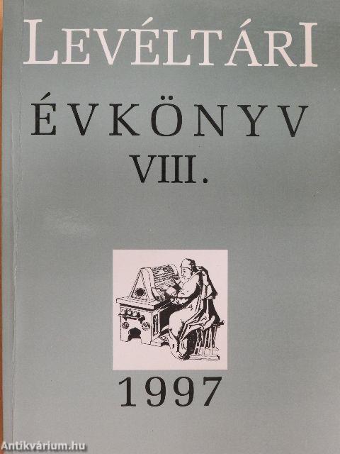 Levéltári évkönyv VIII.