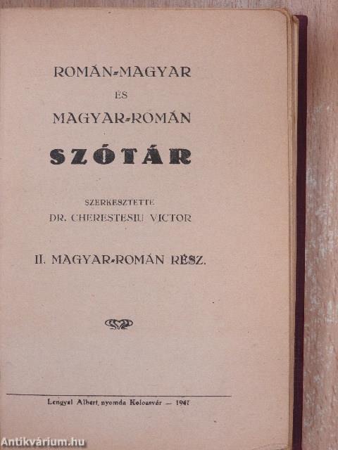 Román-magyar és magyar-román szótár II.