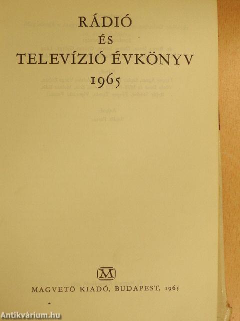 Rádió és Televízió évkönyv 1965