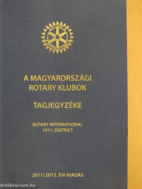 A magyarországi rotary klubok tagjegyzéke 2011/2012