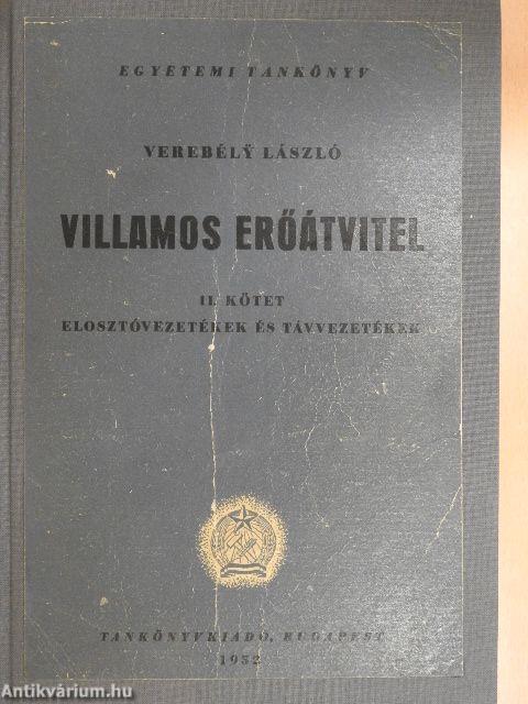 Villamos erőátvitel II.