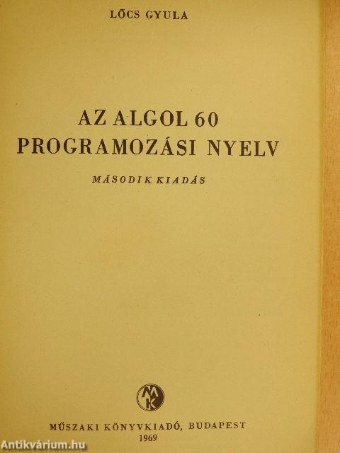 Az ALGOL 60 programozási nyelv