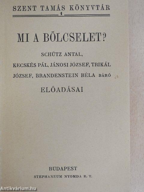 Mi a bölcselet?