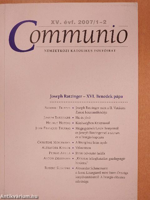 Communio 2007/1-2.