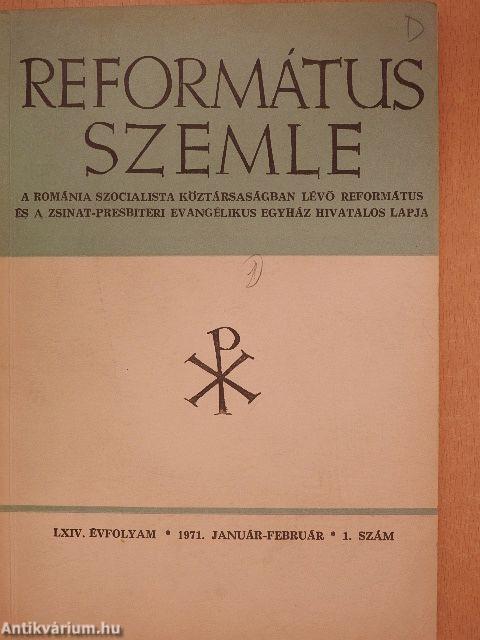 Református Szemle 1971. január-február