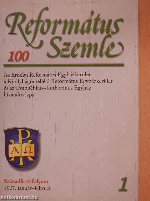 Református Szemle 2007. január-február