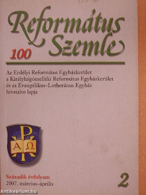 Református Szemle 2007. március-április