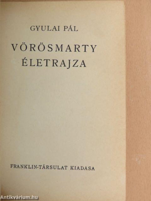 Vörösmarty életrajza