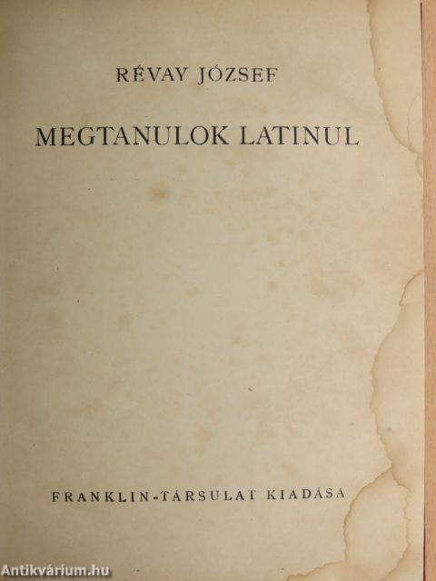 Megtanulok latinul