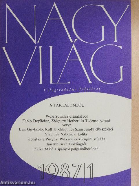 Nagyvilág 1987. (nem teljes évfolyam)