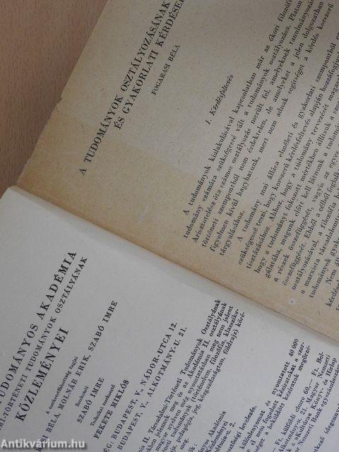 A Magyar Tudományos Akadémia Társadalmi-Történeti Tudományok Osztályának közleményei 1954/1-4.