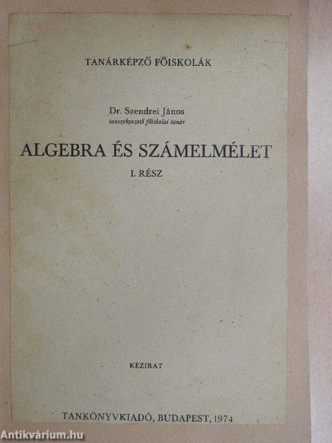 Algebra és számelmélet I.
