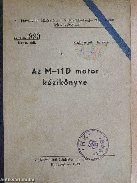 Az M-11 D motor kézikönyve