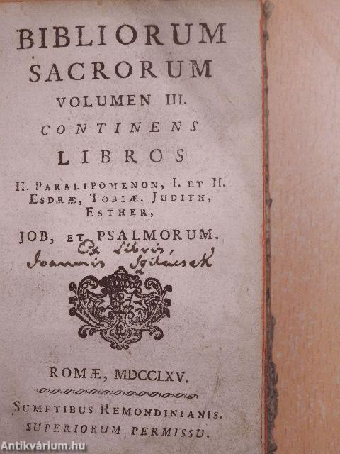 Bibliorum Sacrorum III. (töredék)