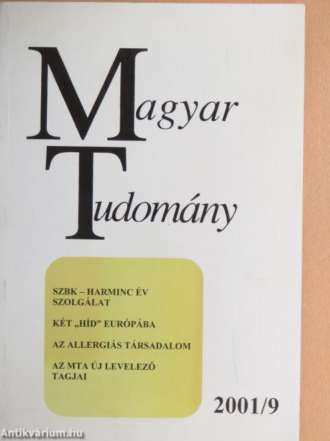 Magyar Tudomány 2001. szeptember