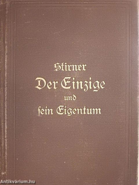 Der Einzige und sein Eigentum (gótbetűs)