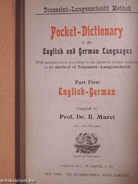 Taschenwörterbuch der englischen und deutschen Sprache I-II.