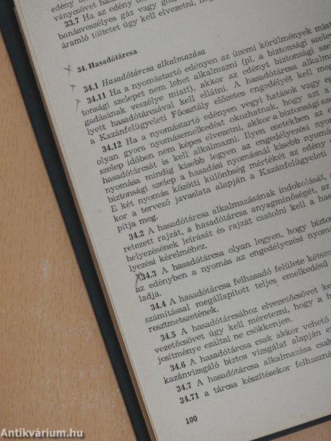 Kazánbiztonsági szabályzat/Nyomástartó edények biztonsági szabályzata